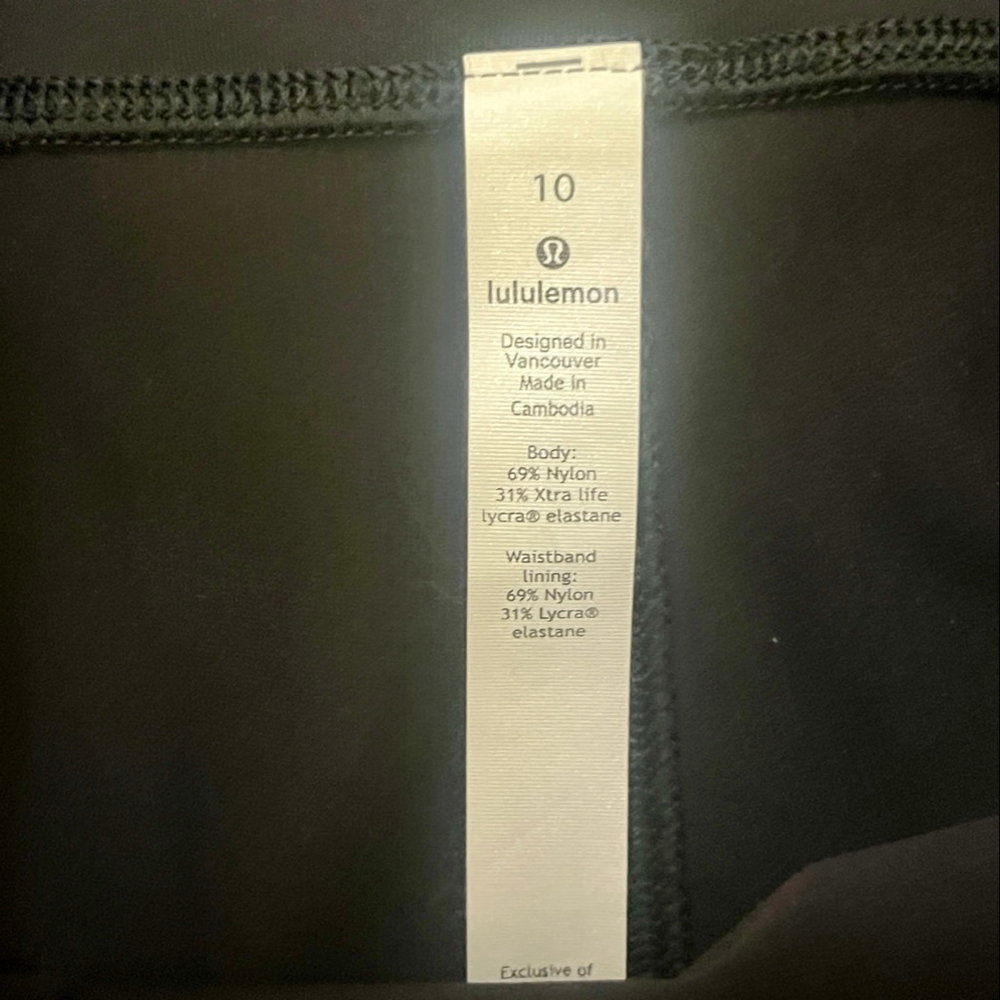 Lululemon Black Pencil Skirt – Size 10, High-Waist, NWOT - Picture 4 of 4